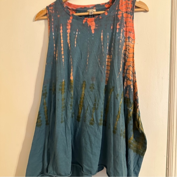 Ecote Urban Outfitters tank shirt oversized flowy tie dye - Picture 2 of 7
